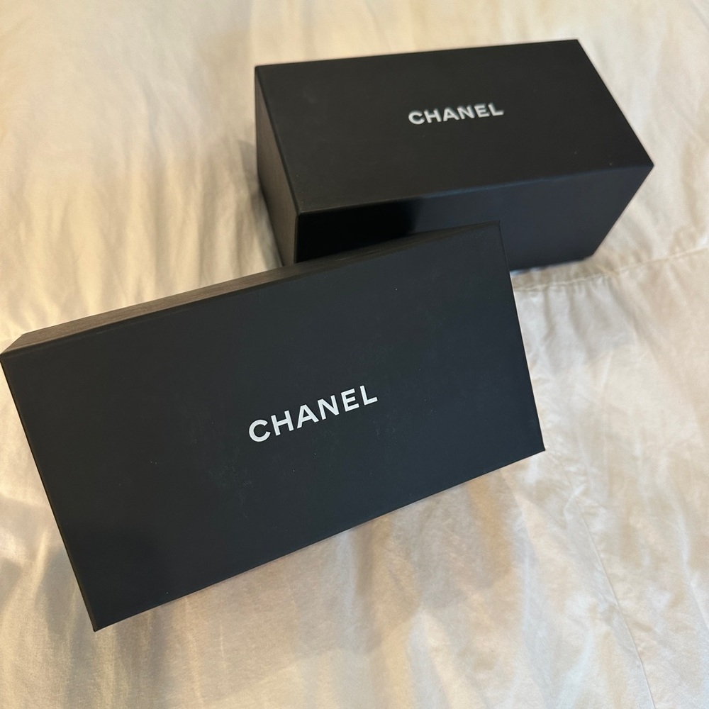 CHANEL Black and White Logo Gift Boxes - Set